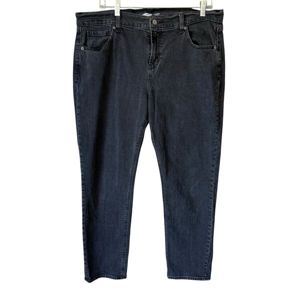 Old Navy Women's Black Boy Friend Mid-Rise Jeans Size 14 - Picture 1 of 4